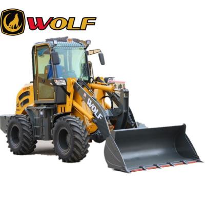 China Wolf 1.8t Agriculture Earthmoving Multi Purpose Cheap New ZL18 Articulated Mini Wheel Loader Gearbox for sale