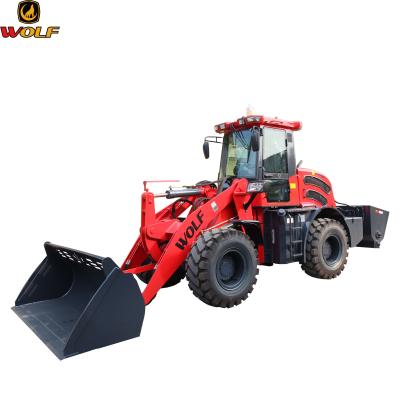 China Building Material Shops EURO5 Approved Wolf WL200 Mini Wheel Loader In Europe Market for sale