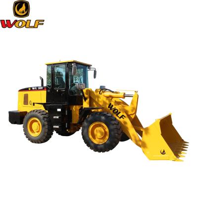 China Hotels WOLF 3ton Construction Machinery Wheel Loader WL300 with high quality and low price for sale