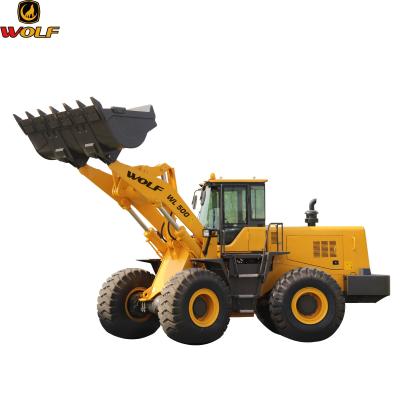 China Building Material Stores Wolf 5 Ton Front Loader For Construction Machinery for sale