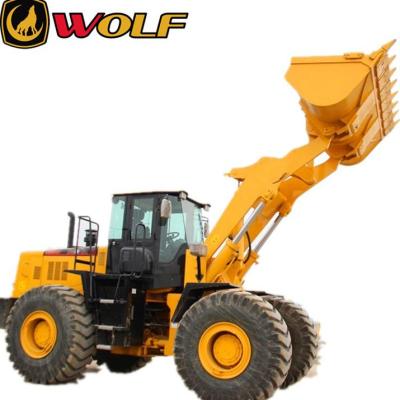 China Quarry loader earthmoving heavy wolf made 6t zl68 hydraulic tire wheel loader with coal bucket for sale