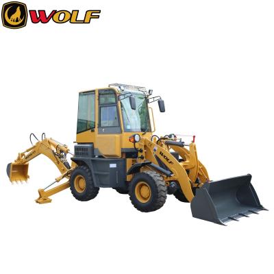 China Factory Chinese 1.6ton Wheel Backhoe Loader Tractor with Front End Loader and Backhoe for sale