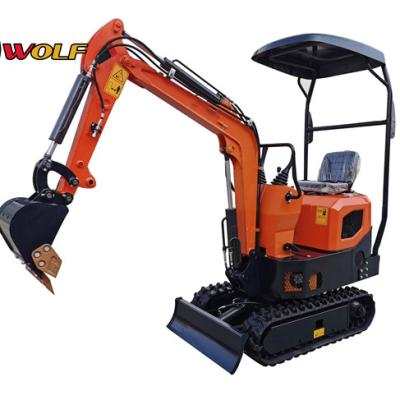 China Wolf WE10 Mini Excavator China Hotels Price Backhoe Excavator Mini Excavator With Cabin for sale