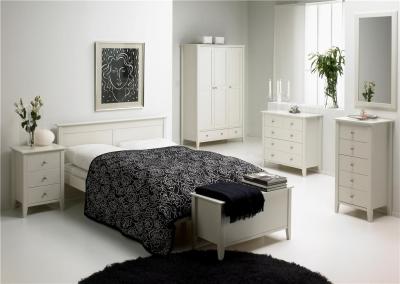 China Comfortable White Bedroom Furniture for sale