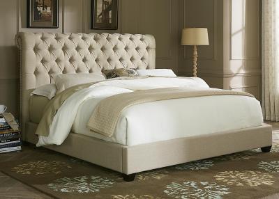 China Upholstered Bed, Upholstered Headboard, Hotel Furniture, Fabric Bed for sale