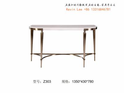 China Custom made furniture factory who supply hotel furniture console table and coffee table for Lobby Leisure furniture for sale