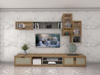 China Wall Unit Set Of TV Floor Stand On Wall Cabinets Hydraulic Pressure Storage Racks Living Room Set Furniture for sale