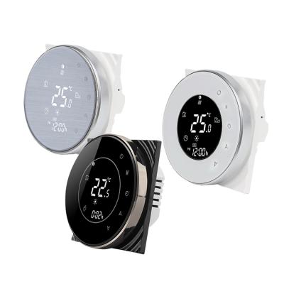 China modern round type floor heating thermostat wifi floor heating thermostat for sale