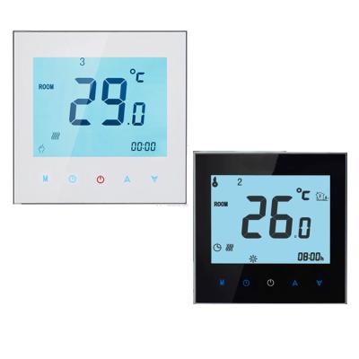 China Modern Weekly RS485 Modbus Programmable Thermostat For Electric Floor Heating for sale