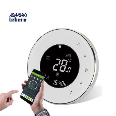 China Two Room Pipe Zigbee Fan Coil Modern Smart Programmable Thermostat for sale