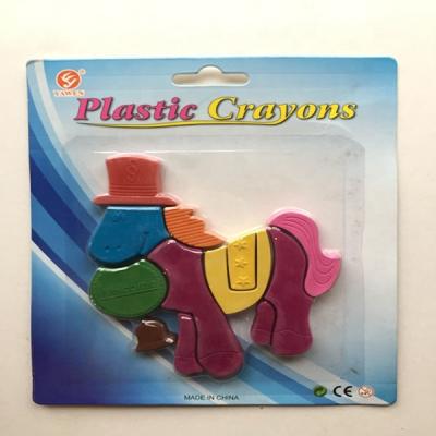 China Children 3D Plastic Horse Shaped Plastic Pencil For School Children for sale