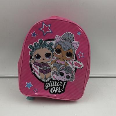 China Girls Waterproof Cartoon School Bag PVC Printing School Bag Clear Book Backpack Magzin Backpack For Children for sale