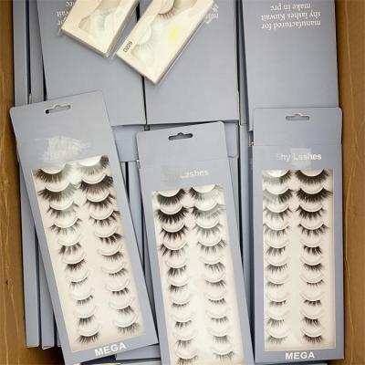 China China Sunland Natural 3d Corner Half Mink Lashes Handmade 5d MinkLashes With Wick Pack 10 Lick Pack for sale