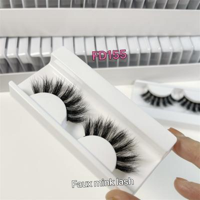 China Sunland 2022 Mink False Eyelashes Lashes3d Popular Vendor Lashes3d Fluffy Tapered Fake Mink Wholesale Vendor 15mm for sale