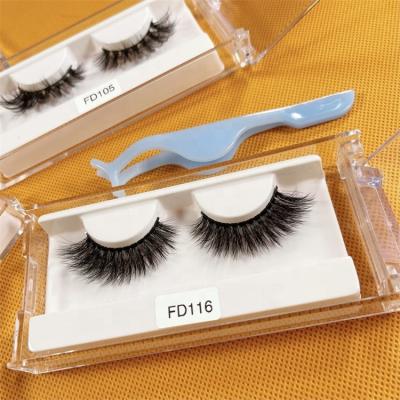 China Natural False Mink Eyelashes Handmade Mink Case Packaging Other Sunland Faux Eyelashes Wholesale Thick Long 3d Eyelashes for sale