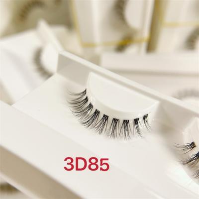 China Large Fake Mink Eyelashes Tray 16pairs 20pairs 10mm China Sunland Lash Strip Korean Silk Lashes Eyelash Natural Silk Packing Box for sale