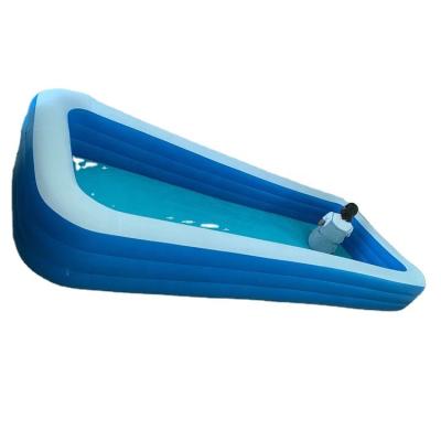 China Largest Rectangular 450CM PVC Inflatable Swimming Pool For Adult for sale