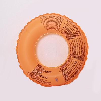 China PVC Swimming Pool Float Ring Inflatable Donut Swimming Ring for Kids for sale