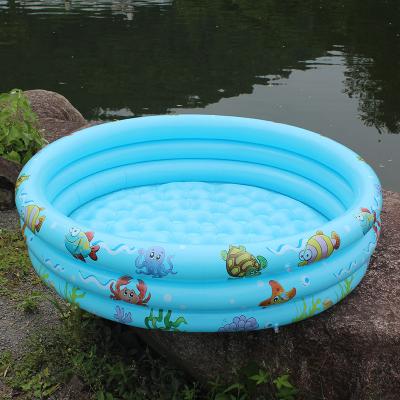 China Water Games 150cm Three Ring Factory Price High Quality Circular Printed Inflatable Pool for sale