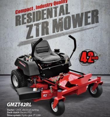 China Cutting Grass Lawn Mower Hot Selling 42 Inch Loncin Engine 22hp for sale