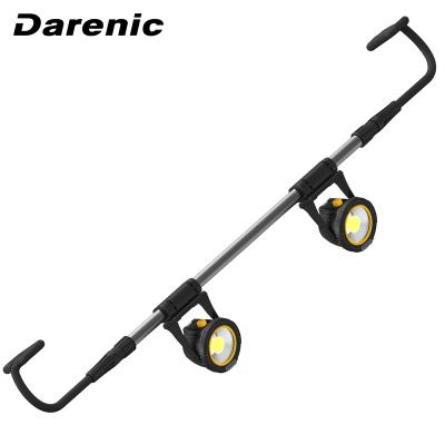 China 360Â ° Darenic 10W+10W Swing Lamp Rechargeable LED Base Under Hood Work Light With Power Bank Function And Waterproof IP54 Function for sale