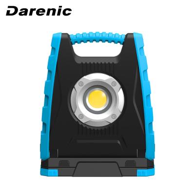 China ABS+TPE Darenic 30W Waterproof Rechargeable 3 Level Adjustable High Power LED IP54 LED Flood Work Light For Camping for sale