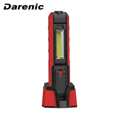 China ABS Housing with Darenic 5W COB+1W Rubber Portable Handheld Paint LED Work Light with Back Hook and Magnet for sale