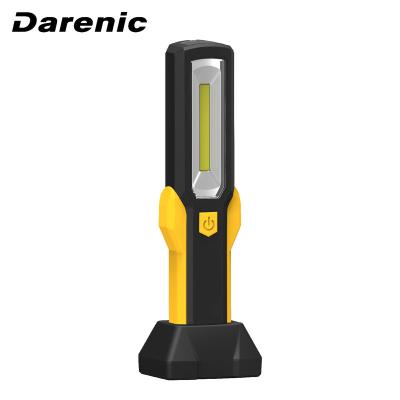 China Darenic Base Mechanic Working Light 3W COB+ 1W Multifunctional Handheld Flashlight LED Inspection Fill Light With Filling Base for sale