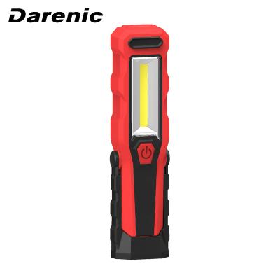 China Darenic 3W Multifunctional COB 300lm Rechargeable Inspection Working Light With Rotatable 180 Degrees Bracket for sale