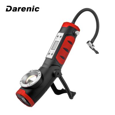 China 195/65R15 0-35PSI Darenic 12V Portable Air Compressor Pump for Tire with Light Working Function and LCD Display Screen for sale