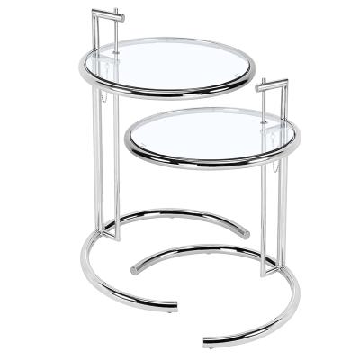 China USA Traditional In Stock Elegant Modern Home Furniture Movable Glass End Table Free Of Shipping Cost for sale