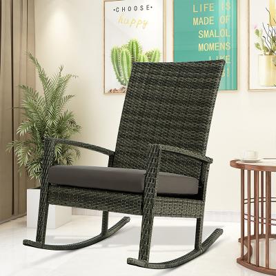 China Weather Outdoor Furniture USA In Stock Fast Shipping Time Hot Selling Luxury Garden Leisure Rocking Chair for sale