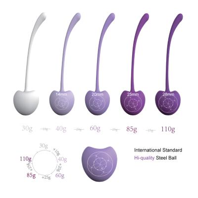 China Soft Pelvic Kegel Balls Soft Pelvic Kegel Balls Test Program Floor Kegel Exerciser Silicone Kegel Balls Smart Vaginal Tightening Ball for sale