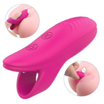 China 9 Modes Vibration Factory Recommend Vibrating G Spot Cat Finger Vibrator Toy Mini Woman Clitoral Anal Vibrator for sale