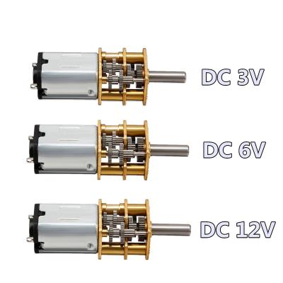 China Totally Enclosed DC 3V/6V/12V N20 Mini Micro Metal Gear Motor with Cogwheel DC Motors 15/30/50/60/100/200/300/500/1000RPM for sale