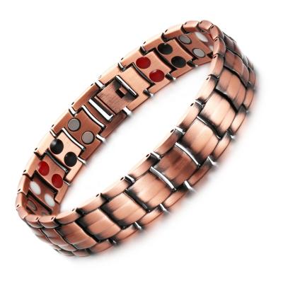 China CLASSIC Copper Bracelets Men's Copper MagEnergy Bracelet Copper Healing Bracelet With Health Elements for sale