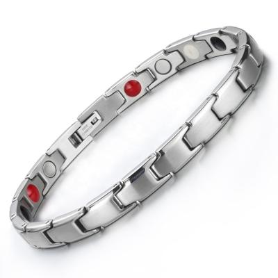 China BioMagnetic Jewelry Bangle Woman Anti-allergic Titanium Magnetic Wrist Bracelets Bio Medical Bracelets For Sale for sale