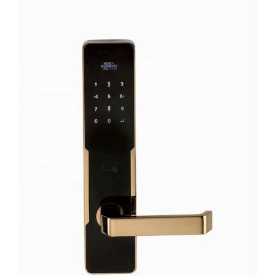 China Anti Bacterial Electronic Digital RFID Card Code Smart Smart Door Lock For Apartment Airbnb AJ3051-01 for sale