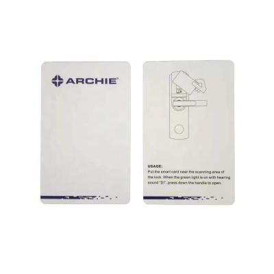 China Waterproof / Waterproof Archie Hotel Smart Lock Card S50 High Frequency Rifd 13.56mhz IC Card for sale