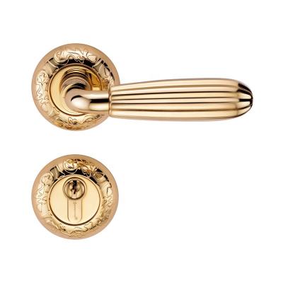 China European Classical Apartment Gold Color Design Bedroom Lock Door Mortise Lock for Entrance and Bedroom Door for sale