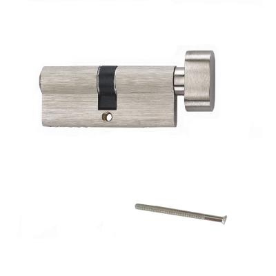 China Mute (passage) emergency door locks mute cylinder nickel lock door mortise lock cylinder for bathroom bedroom door for sale