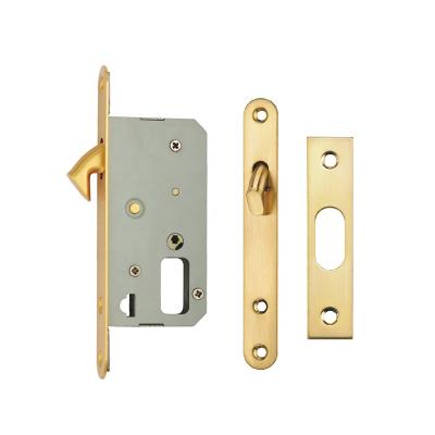 China Zinc Alloy Sliding Lock For Wooden Door Pocket Door Lock High Security Cavity Barn Slide Lock Zinc Alloy for sale