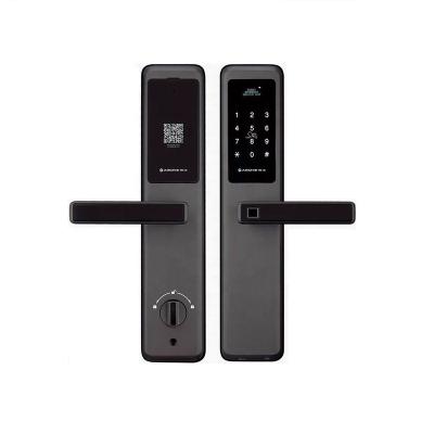 China 2021 Digital Aluminum Alloy Combination Smart Lock Biometric Smart Fingerprint Smart Lock Door Lock For Home Residence for sale