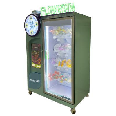 China New 2022 fresh flower commercial construction vending machine for sale fresh flower with membership card system or membership app management system for sale