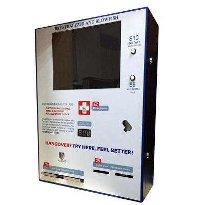 China M2M Antialcoholismic drug vending machine + vending breathalyzer 680mm x 508mm x 198mm for sale