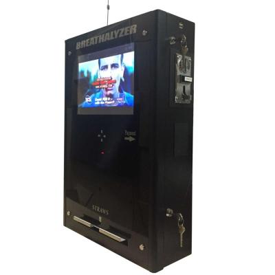 중국 Coin Operated Smart Alcohol Breath Analyzer Breathalyzer Vending Machine With Reader Credit Card Port For America 판매용