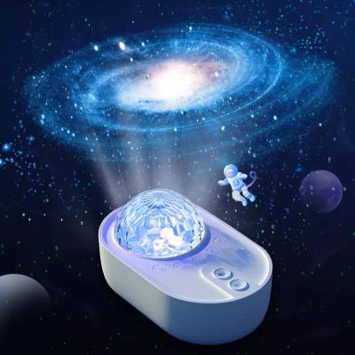 China Modern Starry Sky Projector Night Light Spaceship LED Lamp Projection Lamp Speaker for Kids Bedroom Party Home Decor for sale