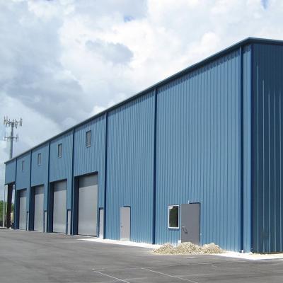 China Easy Install Low Cost Prefab Steel Structure Warehouse Metal Farm Car Garage for sale