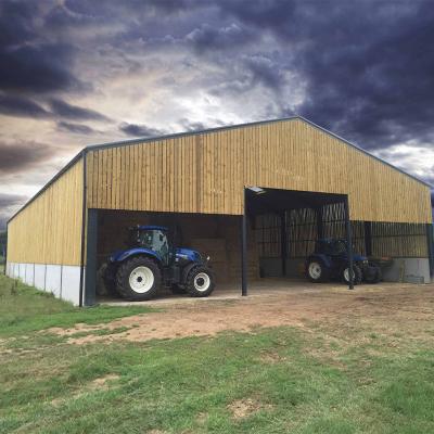 China Modern Stable Farm Low Cost Projects Prefab Buildings Steel Structure Light Frame Farm Warehouse for sale