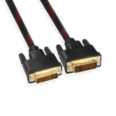 China Camera Factory Price DVI To DVI Cable 24+1 MALE TO MALE DVI Cable Video Projector Cable Hot Sale 10m Gold Plated Male To Male 1080 for sale